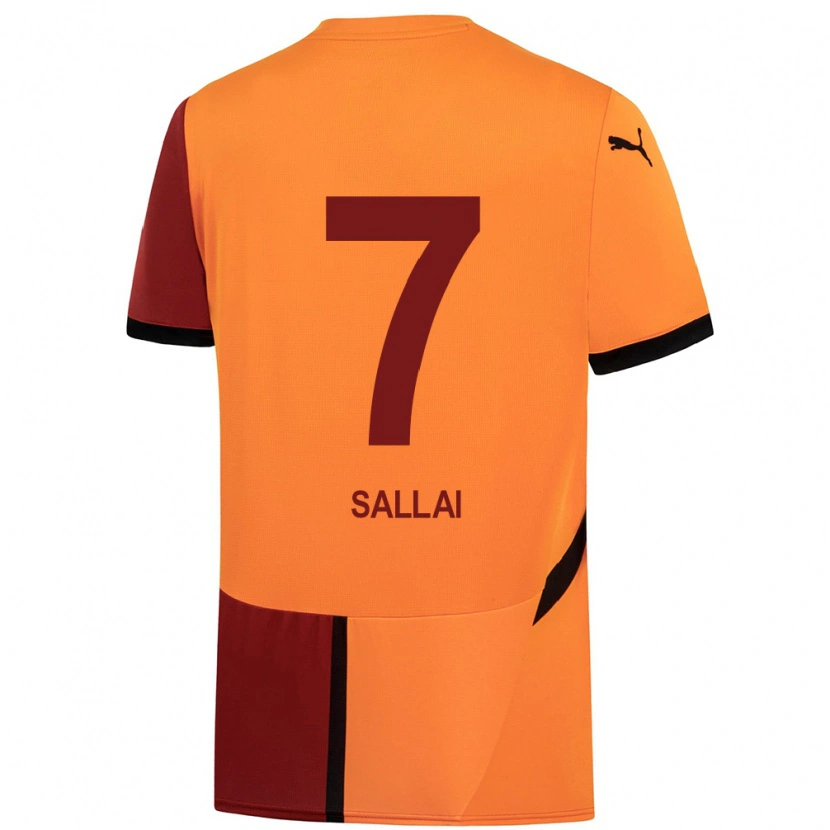 Danxen Herren Roland Sallai #7 Gelb Rot Heimtrikot Trikot 2024/25 T-Shirt