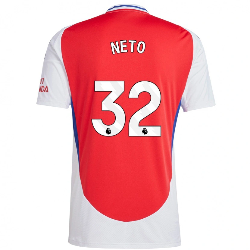 Danxen Herren Neto #32 Rot Weiß Heimtrikot Trikot 2024/25 T-Shirt