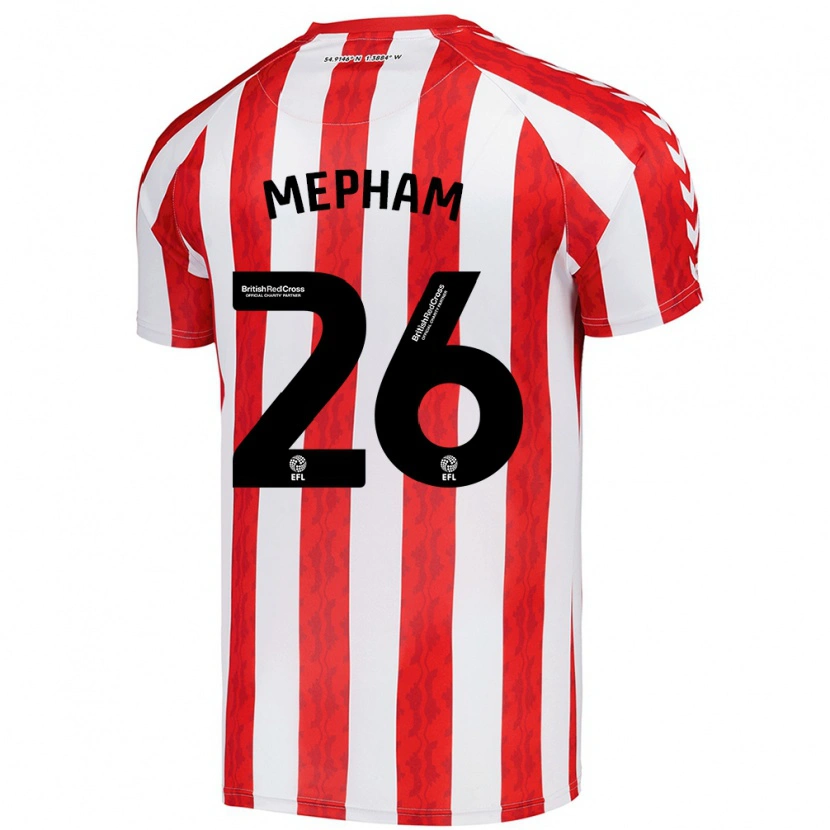 Danxen Herren Chris Mepham #26 Rot Weiß Heimtrikot Trikot 2024/25 T-Shirt