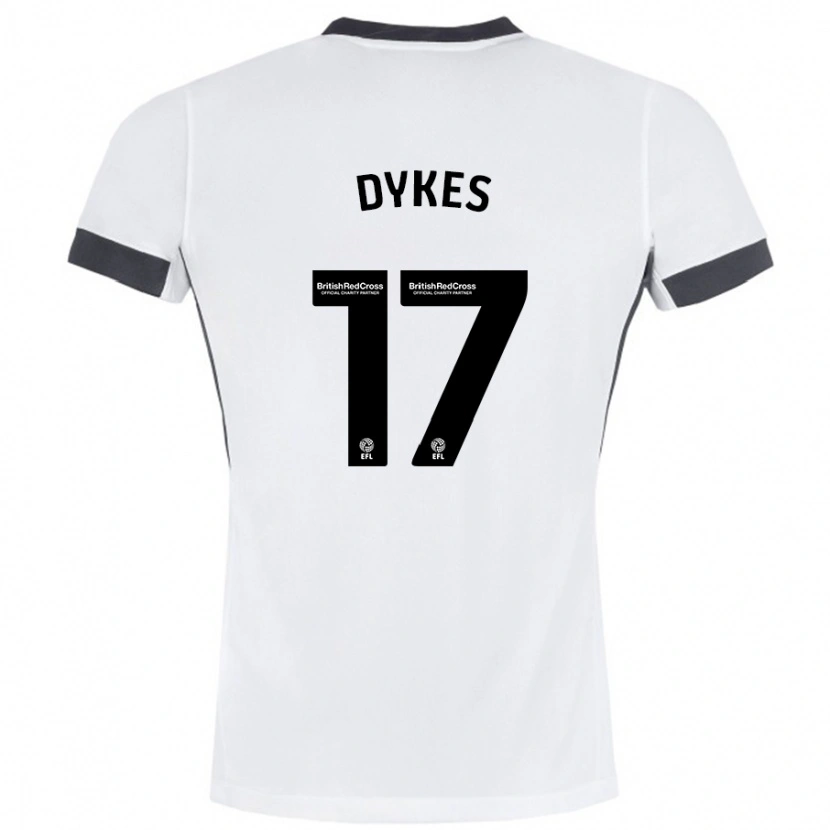 Danxen Herren Lyndon Dykes #17 Weiß Schwarz Auswärtstrikot Trikot 2024/25 T-Shirt