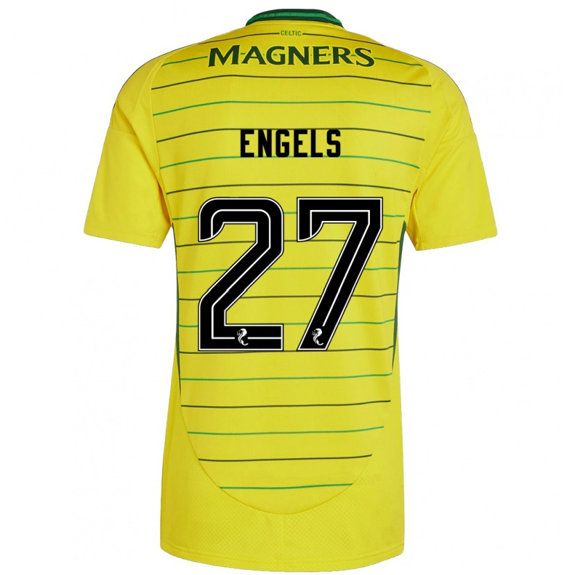 Danxen Herren Arne Engels #27 Gelb Auswärtstrikot Trikot 2024/25 T-Shirt