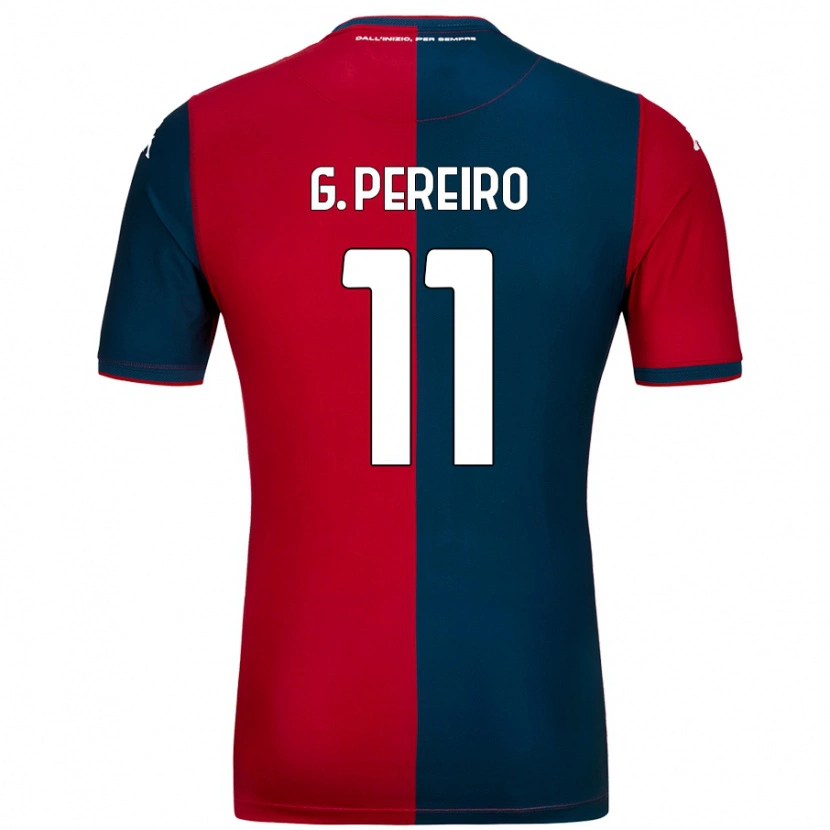 Danxen Herren Gastón Pereiro #11 Rot Dunkelblau Heimtrikot Trikot 2024/25 T-Shirt