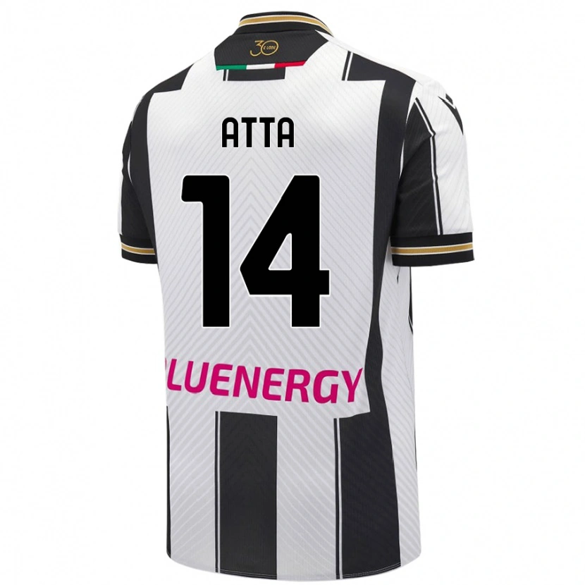 Danxen Herren Arthur Atta #14 Weiß Schwarz Heimtrikot Trikot 2024/25 T-Shirt