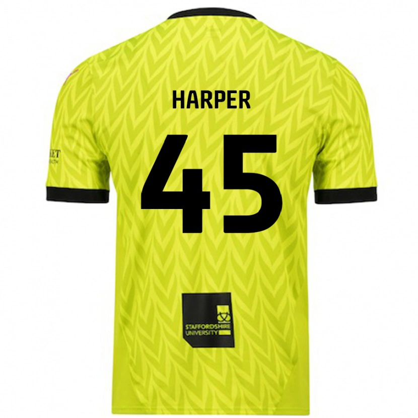 Danxen Herren Rekeem Harper #45 Fluoreszierend Grün Auswärtstrikot Trikot 2024/25 T-Shirt