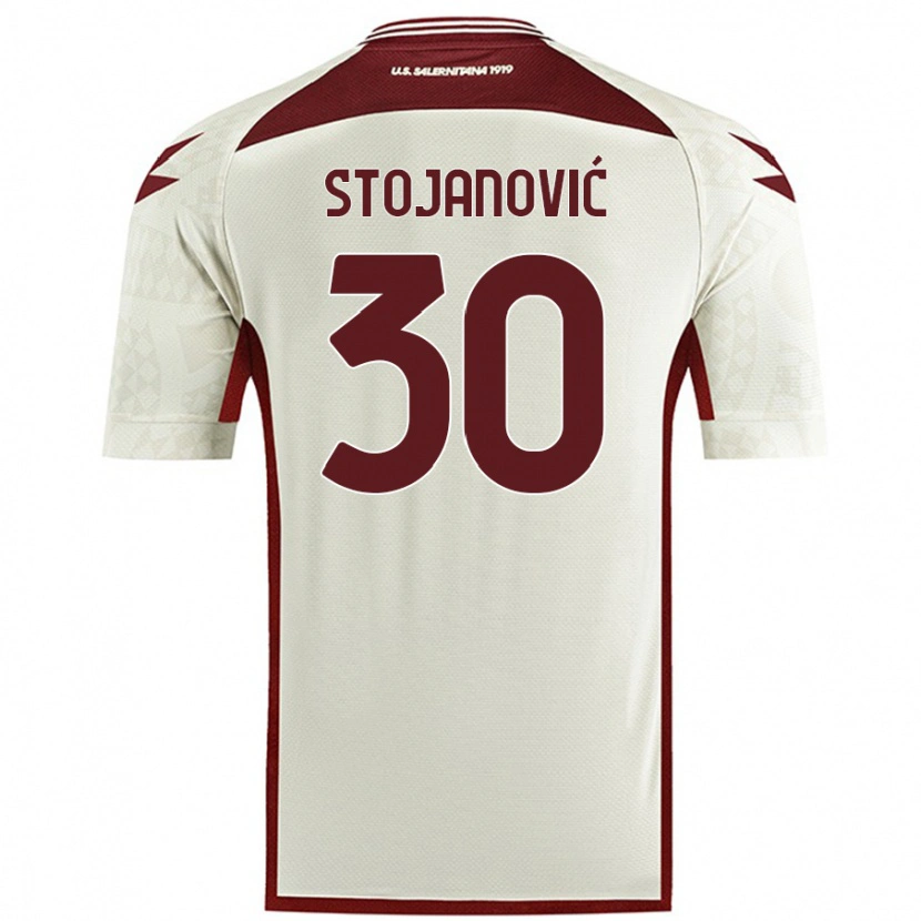 Danxen Herren Petar Stojanović #30 Cremefarben Auswärtstrikot Trikot 2024/25 T-Shirt