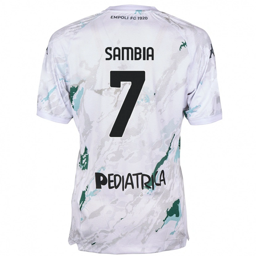 Danxen Herren Junior Sambia #7 Grau Auswärtstrikot Trikot 2024/25 T-Shirt