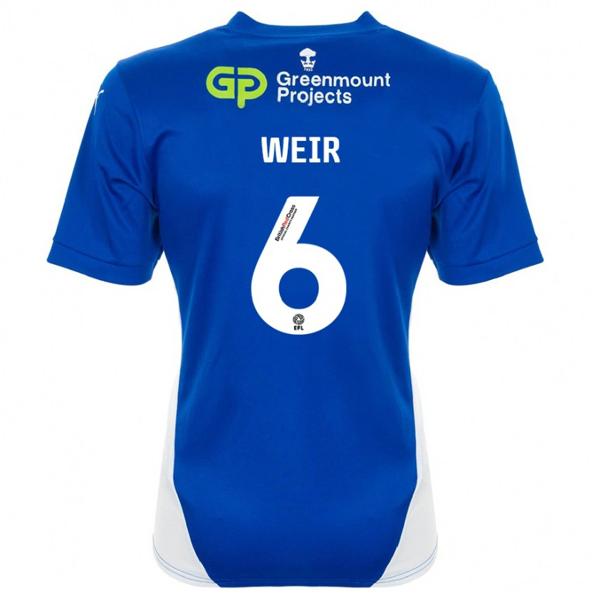Danxen Damen Jensen Weir #6 Blau Weiß Heimtrikot Trikot 2024/25 T-Shirt