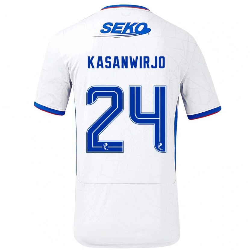 Danxen Damen Neraysho Kasanwirjo #24 Weiß Blau Auswärtstrikot Trikot 2024/25 T-Shirt
