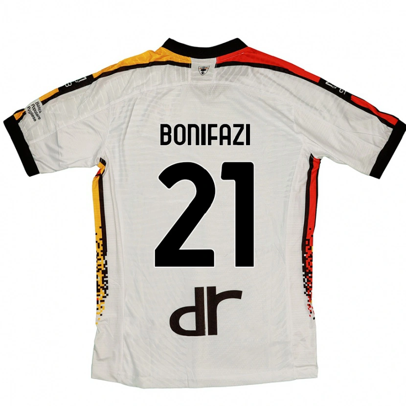 Danxen Damen Kevin Bonifazi #21 Weiß Schwarz Auswärtstrikot Trikot 2024/25 T-Shirt