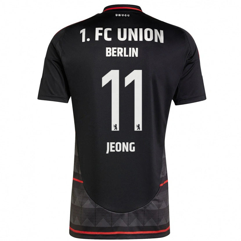 Danxen Damen Woo-Yeong Jeong #11 Schwarz Auswärtstrikot Trikot 2024/25 T-Shirt