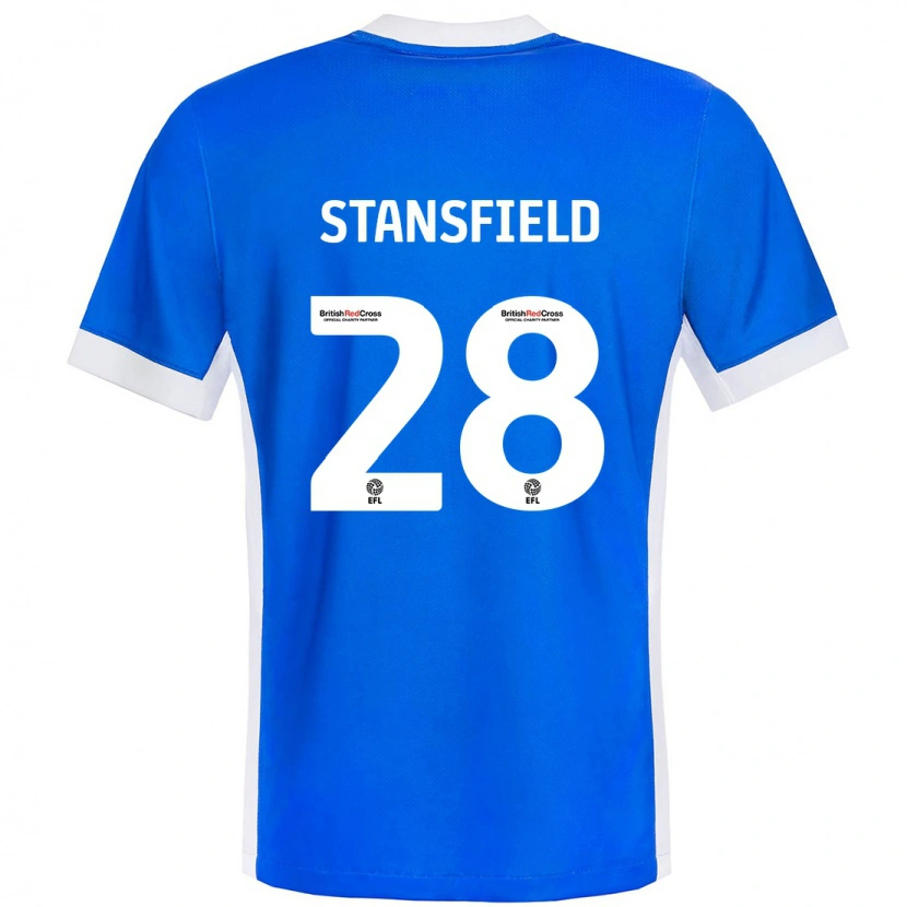 Danxen Damen Jay Stansfield #28 Blau Weiß Heimtrikot Trikot 2024/25 T-Shirt