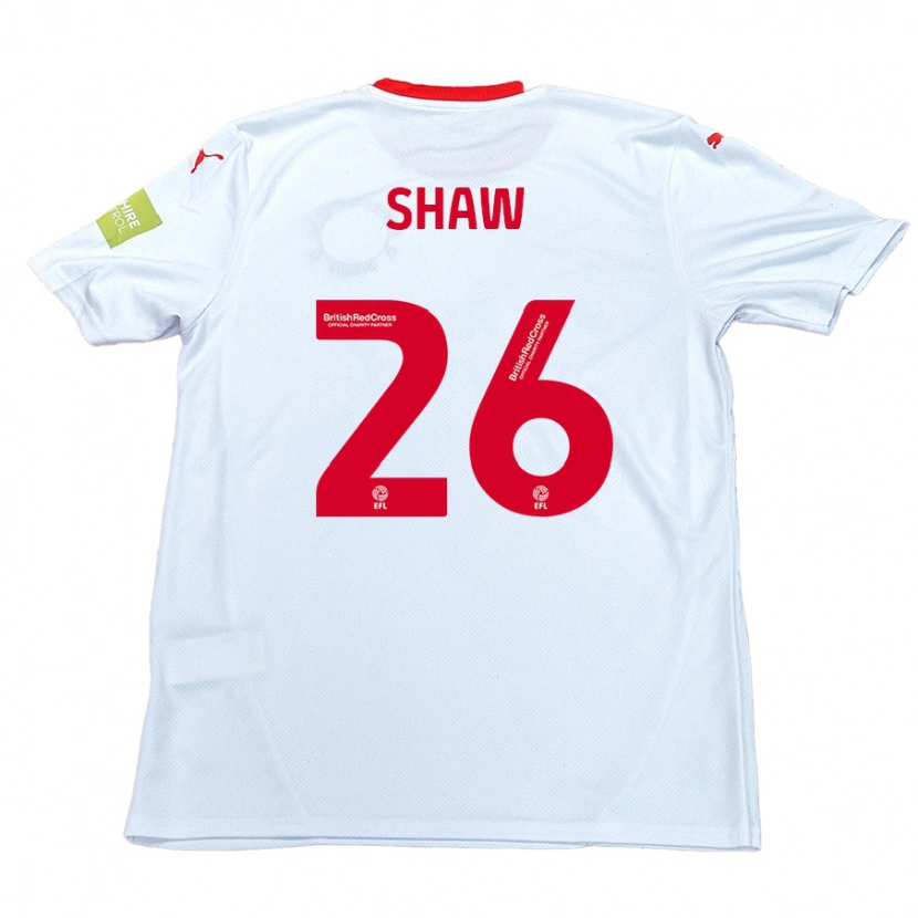 Danxen Damen Liam Shaw #26 Weiß Auswärtstrikot Trikot 2024/25 T-Shirt