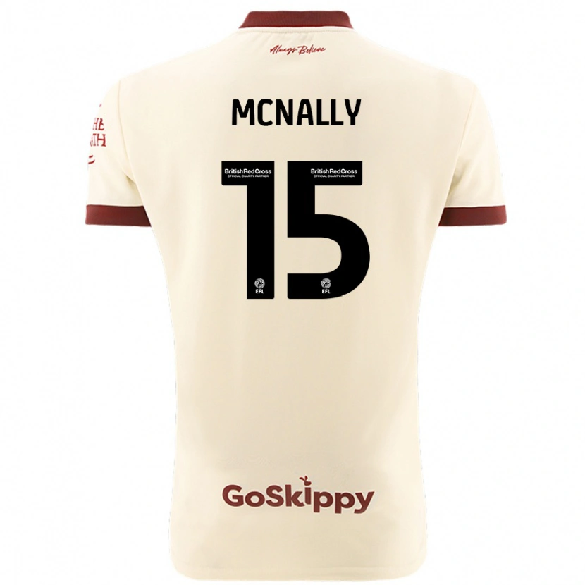 Danxen Damen Luke Mcnally #15 Cremeweiß Auswärtstrikot Trikot 2024/25 T-Shirt