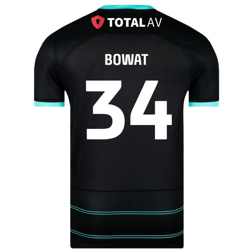 Danxen Damen Ibane Bowat #34 Schwarz Auswärtstrikot Trikot 2024/25 T-Shirt
