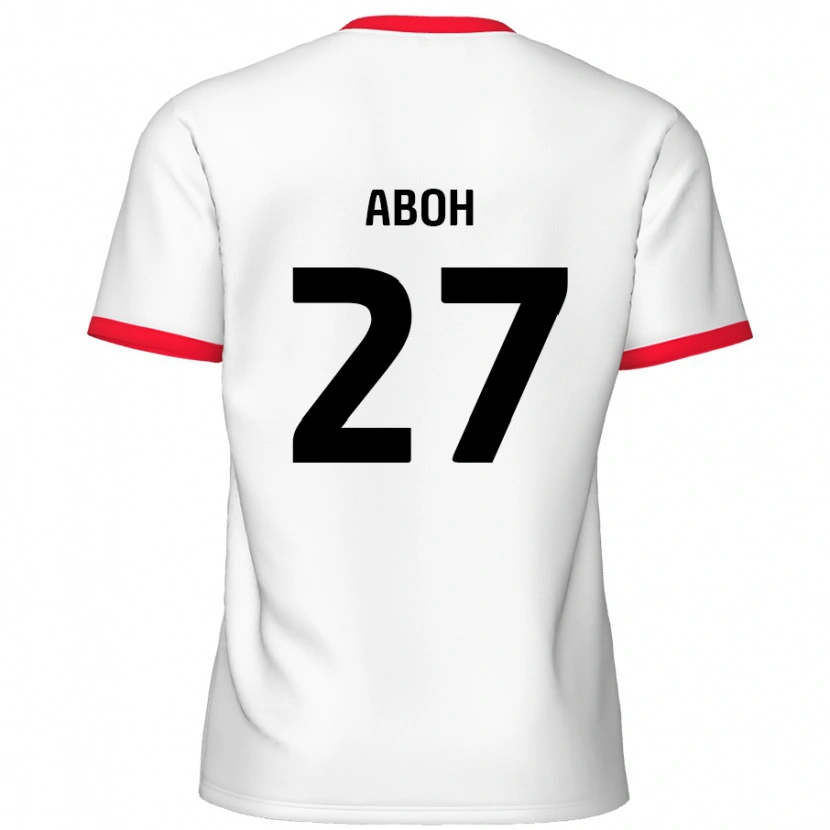 Danxen Damen Ken Aboh #27 Weiß Rot Heimtrikot Trikot 2024/25 T-Shirt