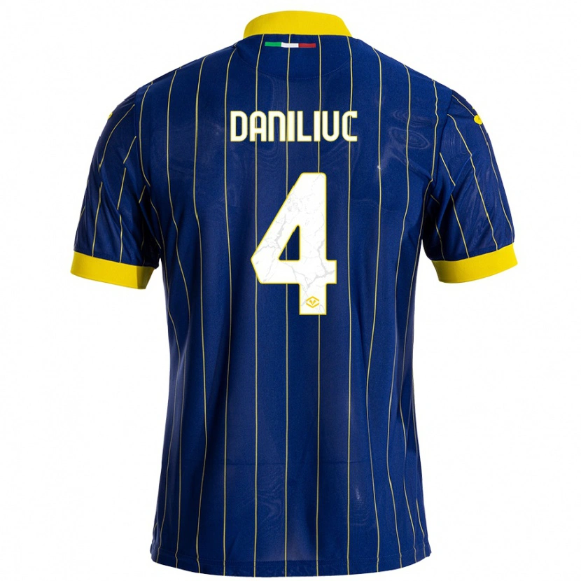 Danxen Damen Flavius Daniliuc #4 Blau Gelb Heimtrikot Trikot 2024/25 T-Shirt