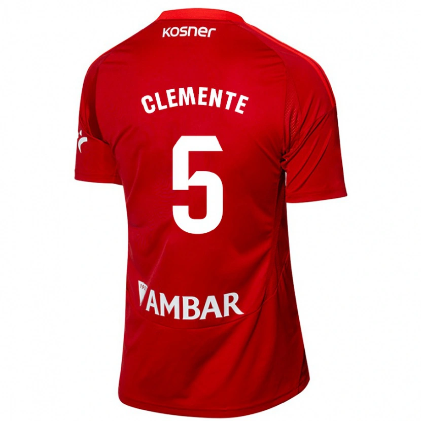Danxen Damen Enrique Clemente #5 Weiß Blau Auswärtstrikot Trikot 2024/25 T-Shirt